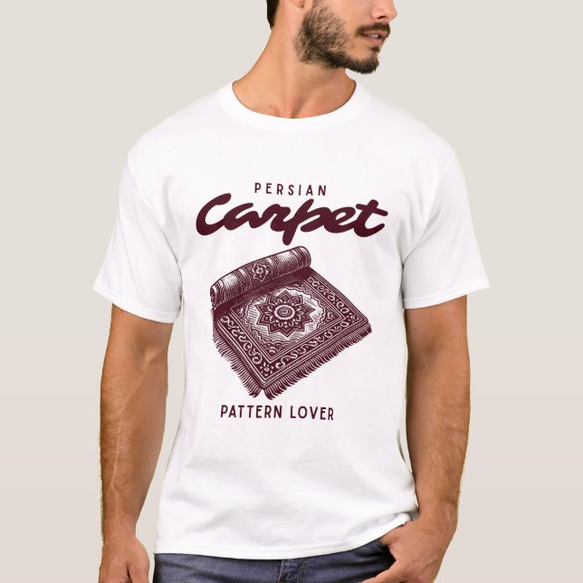 Persisk mattmönster-älskare t shirt (Framsida)