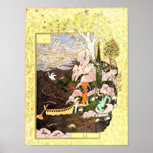 Persisk miniatyr: Salaman & Absal Poster