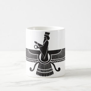 Persisk mugg Iran för Zoroastrian