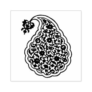 Persisk paisley-motiv stämpel