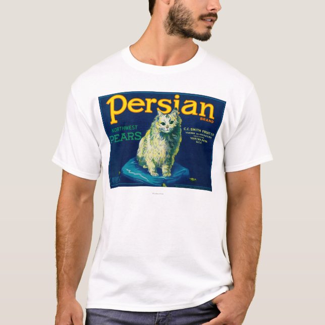 Persisk Pearlåda LabelYakima, WA T Shirt (Framsida)