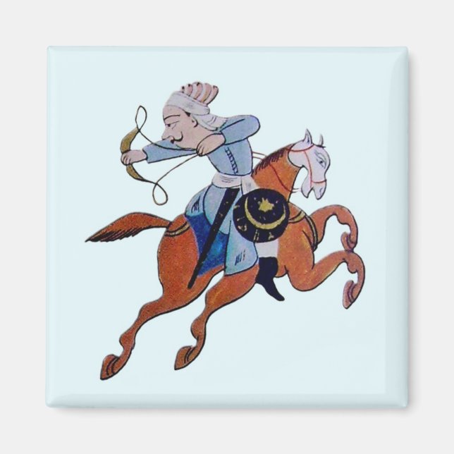 Persisk präst på horseback magnet (Framsidan)