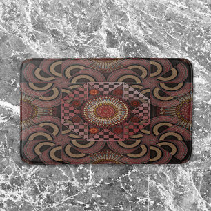 Persisk solnist framkallad etnisk halvcirkel manda badrumsmatta