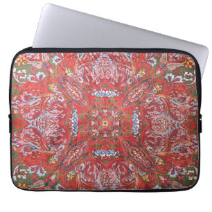 Persisk textil Jewel Tone tygfoto Laptop Fodral