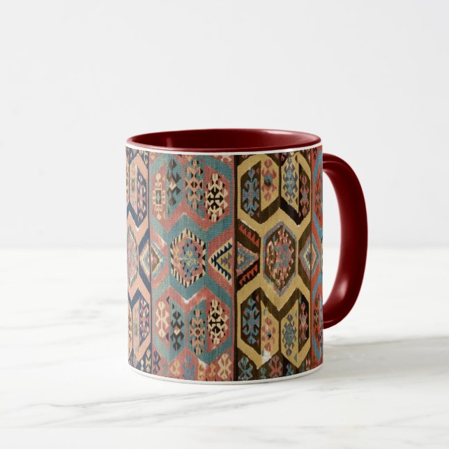 Persisk Turkisk Kilim Matta Runt Orientalisk Mugg (Framsida höger)