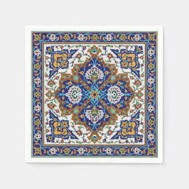 Persisk utvecklad tiled mural napkin pappersservett