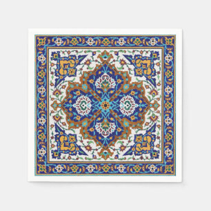 Persisk utvecklad tiled mural napkin pappersservett