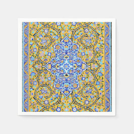 Persisk utvecklad tiled mural napkin pappersservett