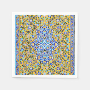 Persisk utvecklad tiled mural napkin pappersservett