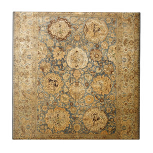 PERSISK VINTAGEBLOMMIGT KAKELPLATTA