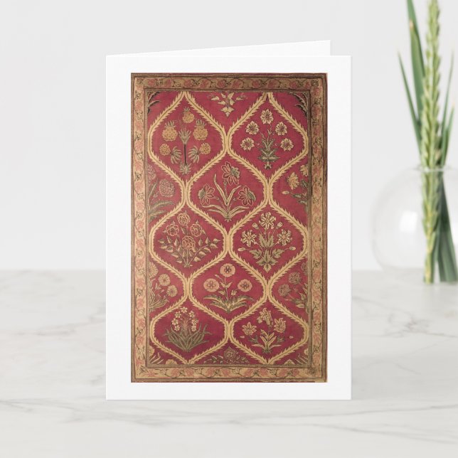 Persiska eller turkiska mattor, 1600-talet (ull) kort (Framsida)