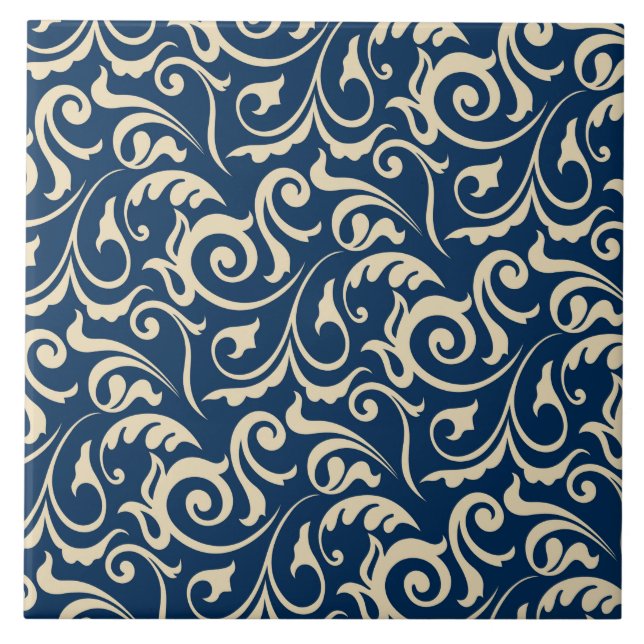 Persiska motiv inspiration kakelplatta (Framsidan)