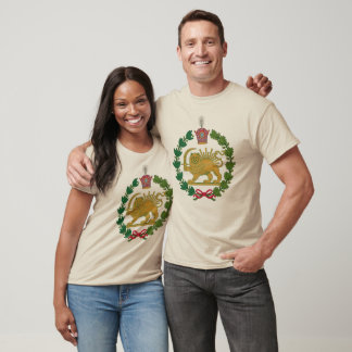 Persiska Nationella Lejon Sol Med Krona Pahlavi Ir T Shirt