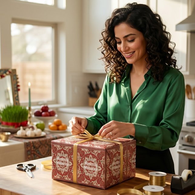 Persiska nyårsfirande Nowruz middagsfest presentid Presentpapper (Persian New Year Nowruz Dinner Party Events Gifts Wrapping Paper)