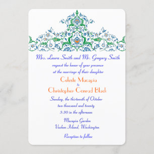 Persiska turkiska arabiska marockanska Bröllop ell Inbjudningar