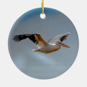 Persiska under flygning julgransprydnad keramik