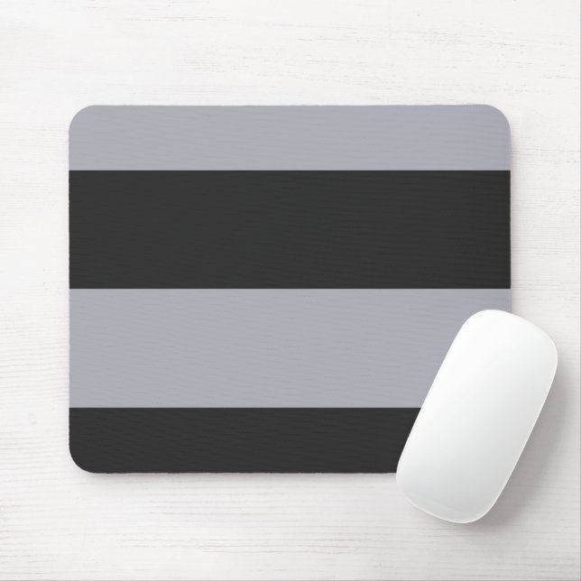 Persiskt Grått och Grått Simple Extra Wide Rand Musmatta (Med mus)
