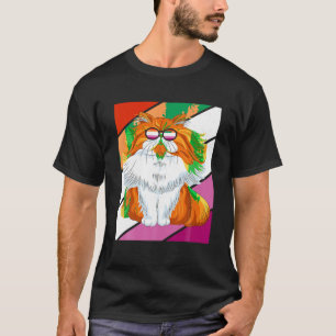 Persiskt katt med Pride Lesbisk, Flagga-HBT-proud T Shirt