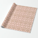 Persiskt  och Guld Modern Boho Geometric Glam Presentpapper<br><div class="desc">papper radbrytning</div>