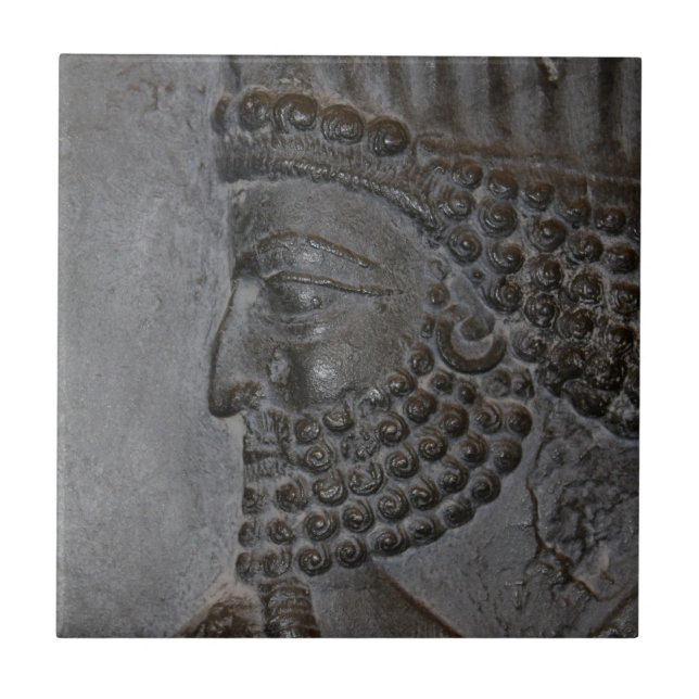 Persiskt välde belägger med tegel kakelplatta (Framsidan)