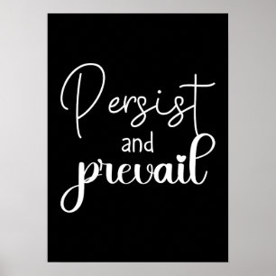 Persist och företräde, Hustle Gym Success Motivati Poster