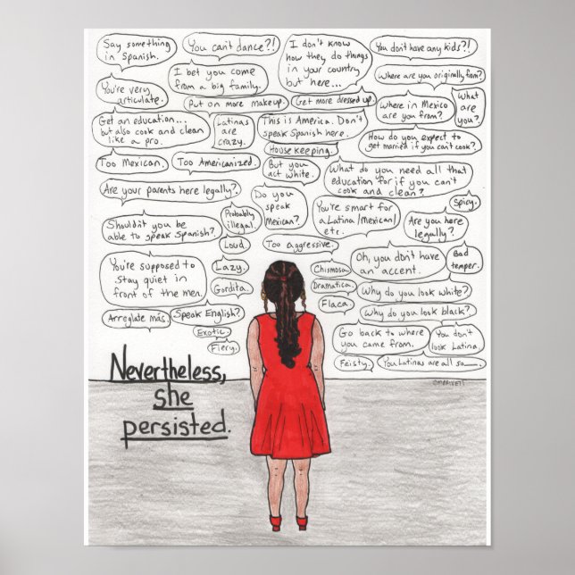 Persisted (Latina) 11 x 14 Poster (Framsidan)