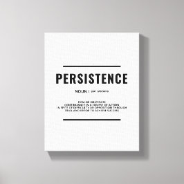 Persistence Definition | Motiverande väggkonst Canvastryck