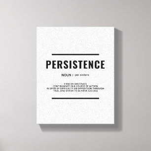 Persistence Definition Motiverande väggkonst Canvastryck