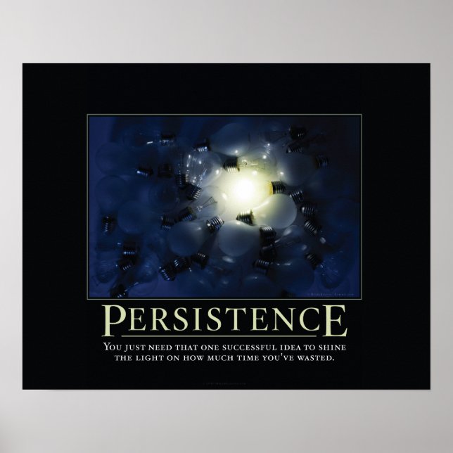 Persistence Demotivational Poster (Framsidan)