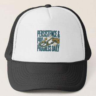 Persistence & Progress Daily Motivational Trucker  Keps