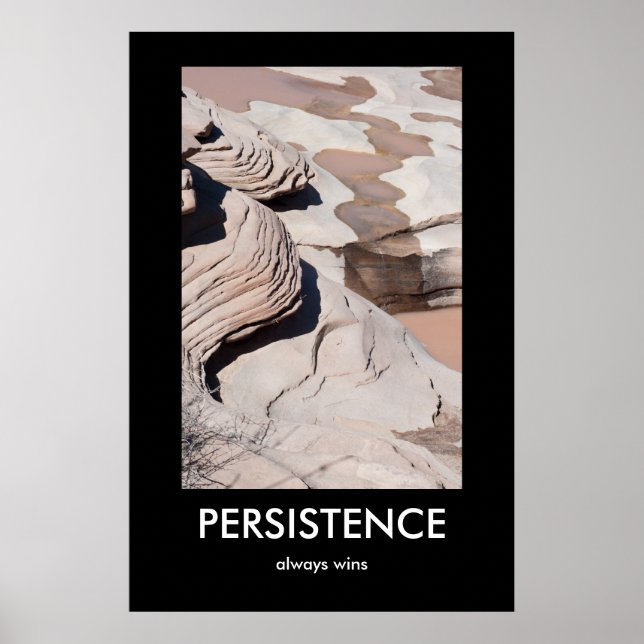 PERSISTENCE, vinner alltid Demotiserande Poster (Framsidan)