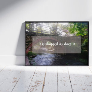 Persistsistens visdom som säger foto poster