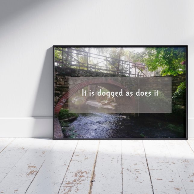 Persistsistens visdom som säger foto poster (Skapare uppladdad)