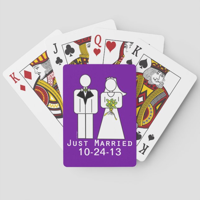 Persoanliserad Ny gifta Casinokort (Baksidan)