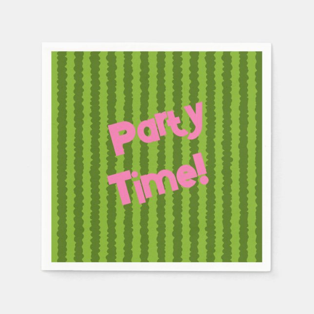 Persolaniserat vattenmelon pappersservett (Framsidan)