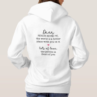 Person bakom mig hoodie t shirt