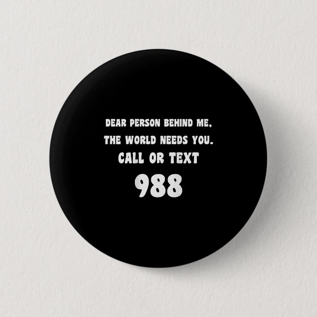 Person bakom mig - Suicide Prevention Hotline 988 Knapp (Framsida)