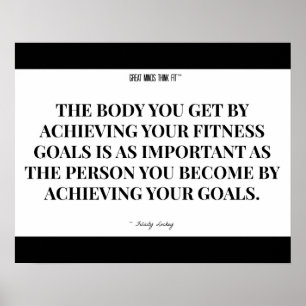 Person du blivit: Black and White Poster