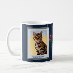 PERSON ELLER PET-LODRÄT-FOTO KAFFEMUGG