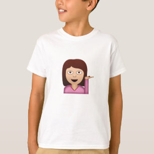 Person Emoji för informationsskrivbord Tee Shirt