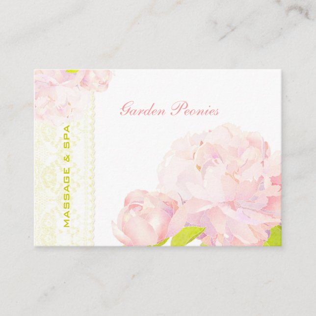 Person + Faux Snöre Business Appointement Card Tidsbeställning Kort (Framsida)