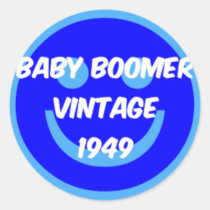 person född under en baby boom 1949 runt klistermärke