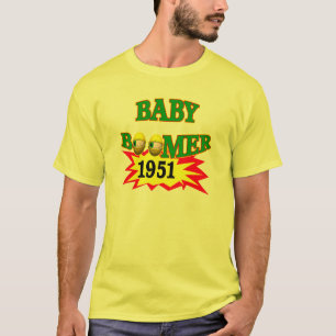 Person född under en baby boom 1951 t-shirt