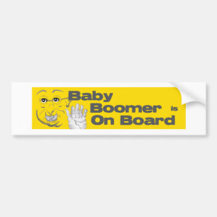Person född under en baby boom är ombord bildekal