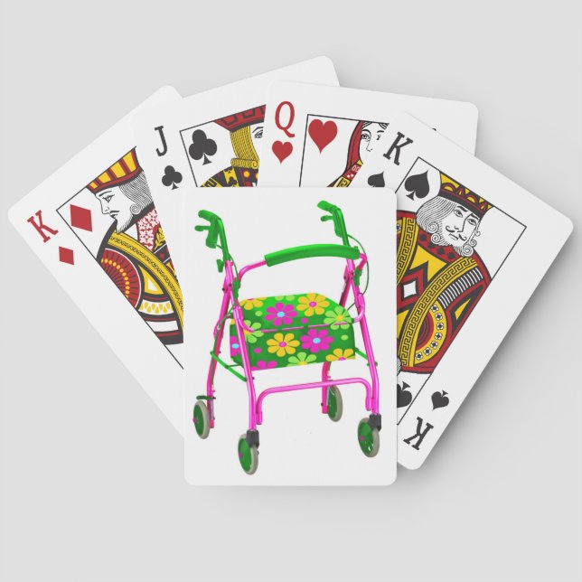 Person född under en baby boom som leker kort spelkort (Baksidan)