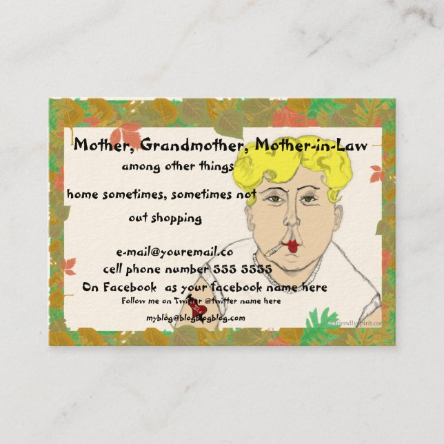 Person född under en baby boompensionkort - mamma (Framsida)