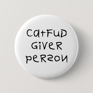 Person för kattFud Giver Knapp