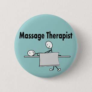 Person för massageterapeutpinne knapp
