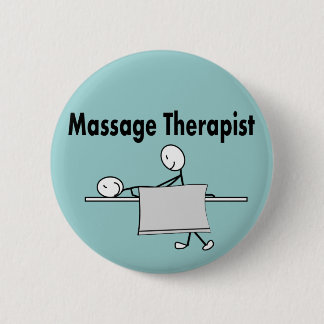 Person för massageterapeutpinne knapp
