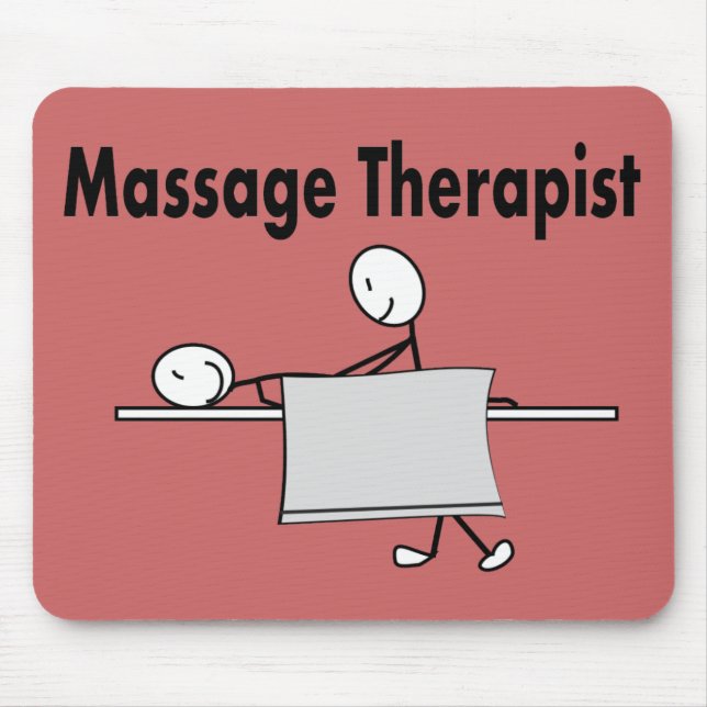 Person för massageterapeutpinne musmatta (Framsidan)